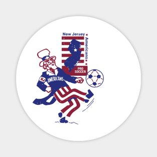 New Jersey Americans Pro Soccer Vintage Magnet